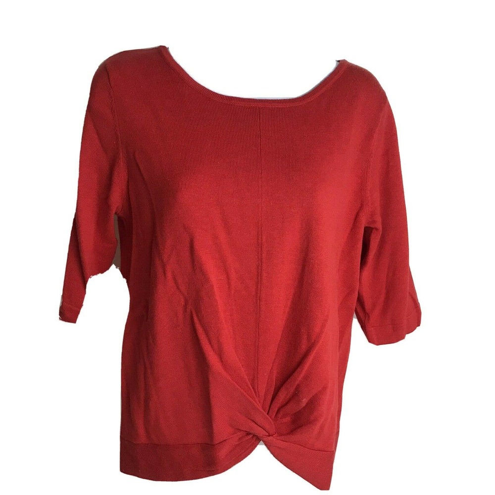 Joseph A. rayon blend sweater 3/4 sleeve